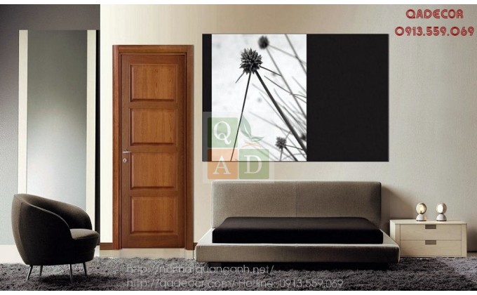 Cửa gỗ tự nhiên óc chó CGD1